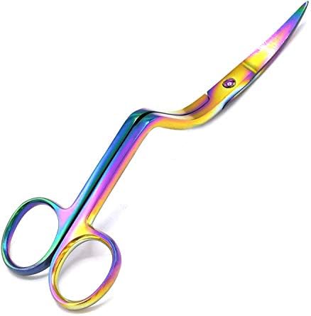 Двойно извити ножици за бродиране (цветовете на дъгата) от онлайн магазин G. S