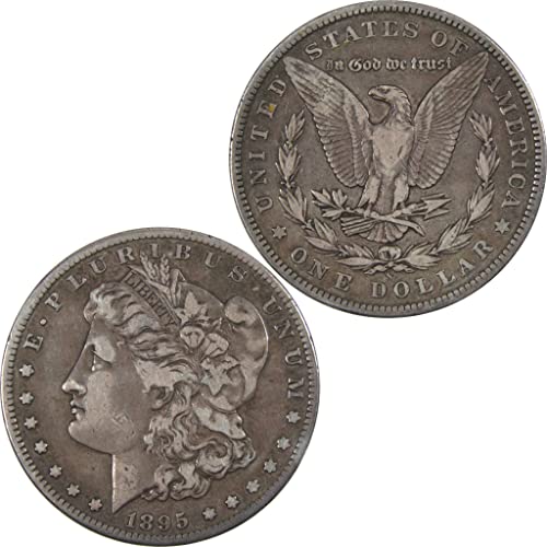 Доларът Морган 1895 година на издаване VF Много тънка 90% от Сребърни монети на САЩ номинална стойност от 1