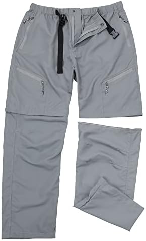 Century Star Конвертируеми Туристически Панталони за Мъже, Риболовни Леки, бързо съхнещи Работни Панталони-Карго,