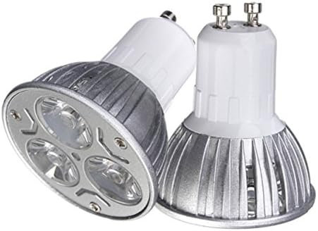 GU10 Led Крушка GU10 3 W (еквивалент, халогенни 30 W) Led Лампа Студен Бял цвят Точков Led Лампа GU10 Основни
