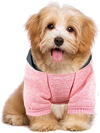 Тениска за кучета на Големия Размер, Есенно-Зимна Hoody с джобове за кучета, Цветен Hoody С качулка, Двуногая