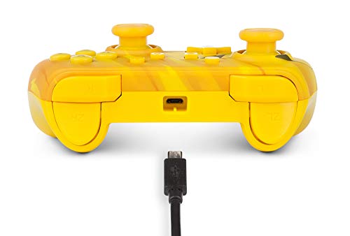 Жичен контролер PowerA за Nintendo Switch - Pokémon: Pikachu Static, Геймпад, Гейм контролер, Жичен контролер,
