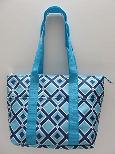 Добра чанта Изолирано Чанта за Обяд Преносима Чанта За носене Ланча Tote Bag (Бриллиантово-Син)