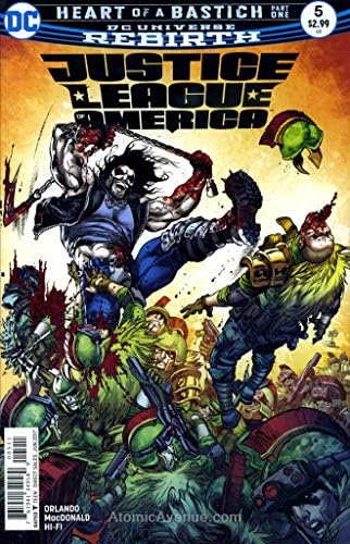 Лигата на справедливостта на Америка (5-та серия) 5 VF / NM ; комиксите DC