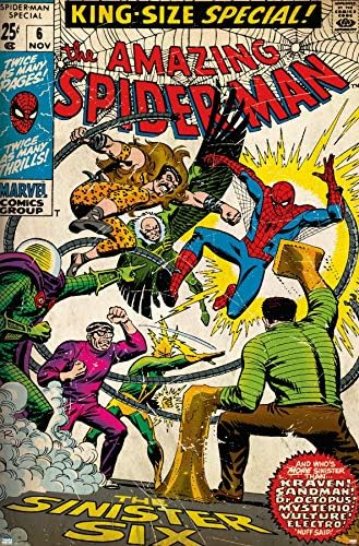 Тенденции на международните комикс на Marvel - spider-Man - Постер на the amazing spider-Man 6 на стената,