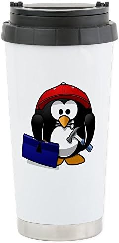 Пътна Чаша За Напитки От Неръждаема Стомана Малък Кръг Penguin - Удобен Конструктор За Мъже