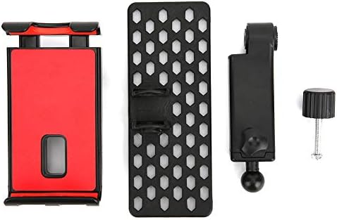 Fafeicy Червено-Черен Въртящ се Настолен скоба за снимки, щипка за таблет, Инженерни Пластмаси, с телескопично