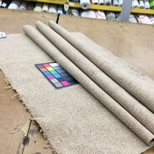 Два цвята Естествена Кафява Текстурирани Тъкат плат | Подложка | Тежка категория | Ширина 54 инча | на Парцела