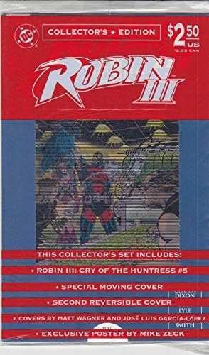 Робин III: Вик охотницы 5 (с постером) VF / NM ; комиксите DC