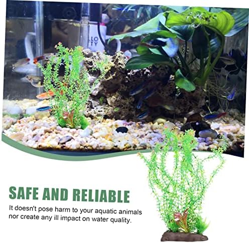 Декор за вашия аквариум Ipetboom, 3 бр., ландшафтен дизайн на аквариума, пластмасови растения за аквариум с