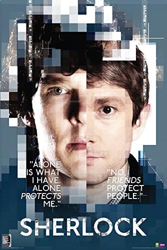 Културата на лица Шерлок и Уотсън (Шерлок Холмс) Печат на британския криминально-драматично телевизионно шоу