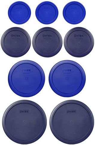 Pyrex (2) 7402-БР 6/7 Чаши Син цвят, (2) 7201-4 БР чаши Кадетского син цвят, (3) 7200-2 БР чаши Син цвят, (3)