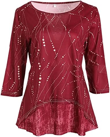 Дамски Пролетни блузи 2023 г., Свободна риза с дълги ръкави, Модерен Топ с ръкави до четвърти от дължината,