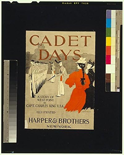 Исторически находки Снимка: Дни cadet, История Уест-Пойнта, капитан Чарлз Кинг, Шеренга cadet, Жена,1894