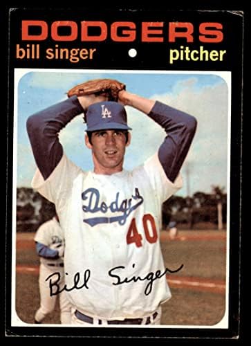 1971 Topps 145 Бил Singer Лос Анджелис Доджърс (Бейзбол карта), БИВШ играч на Доджърс