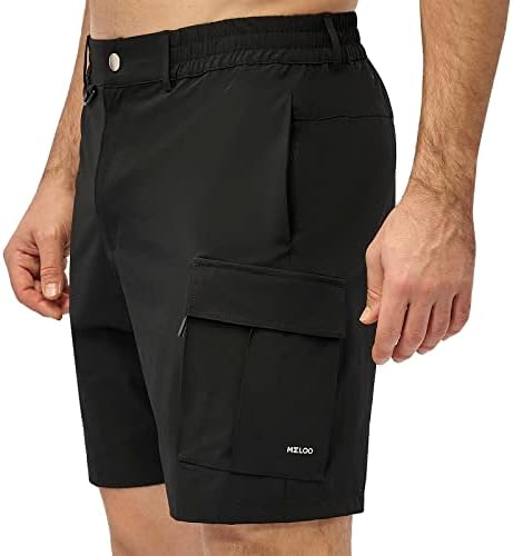 Мъжки къси панталони-карго MELOO за Разходки - бързо съхнещи Спортни къси Панталони за Голф и Тенис - Ежедневни