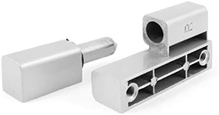 X-DREE Сребро цинк сплав Вставного тип с ляво отваряне Вратата на пантите на гардероба CL203-1 (Сребро цинк