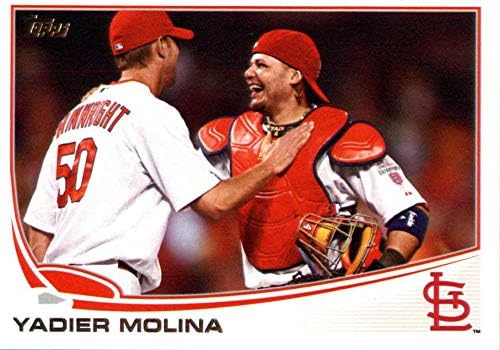 2013 Бейзболна картичка Topps 4 Yadier Molina Кардиналите MLB NM-MT