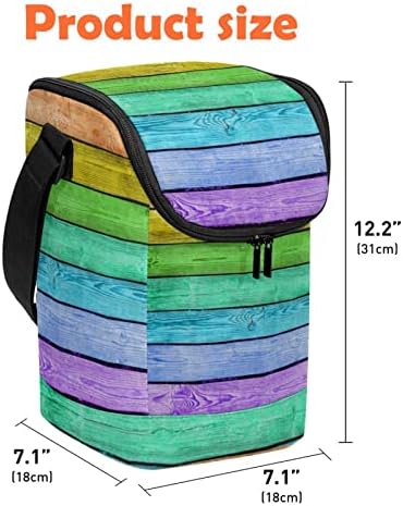 Дамски Чанта за обяд GUEROTKR, Кутия за обяд за мъже, Дамски Кутия за обяд, разноцветни дървени апликации с