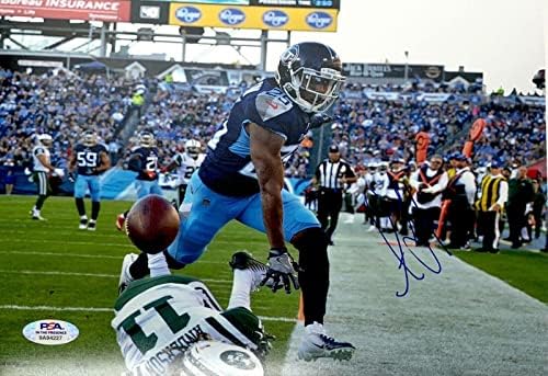 Адори ' Джаксън Подписа 8x10 Снимка на Титаните NFL PSA 9A94227 - Снимки NFL с автограф